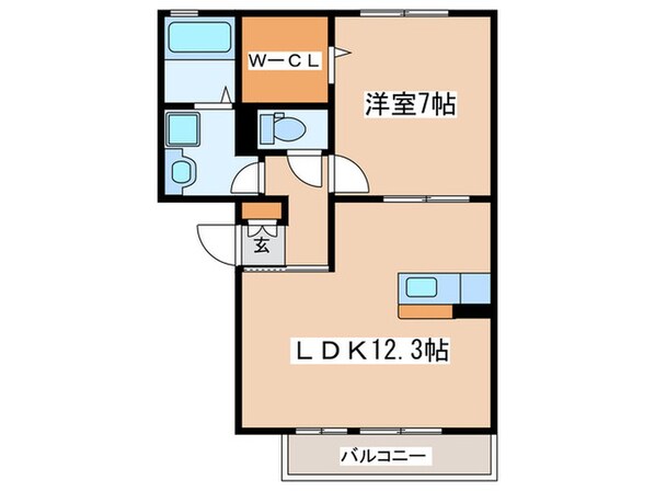 コンフィデンテⅡの物件間取画像